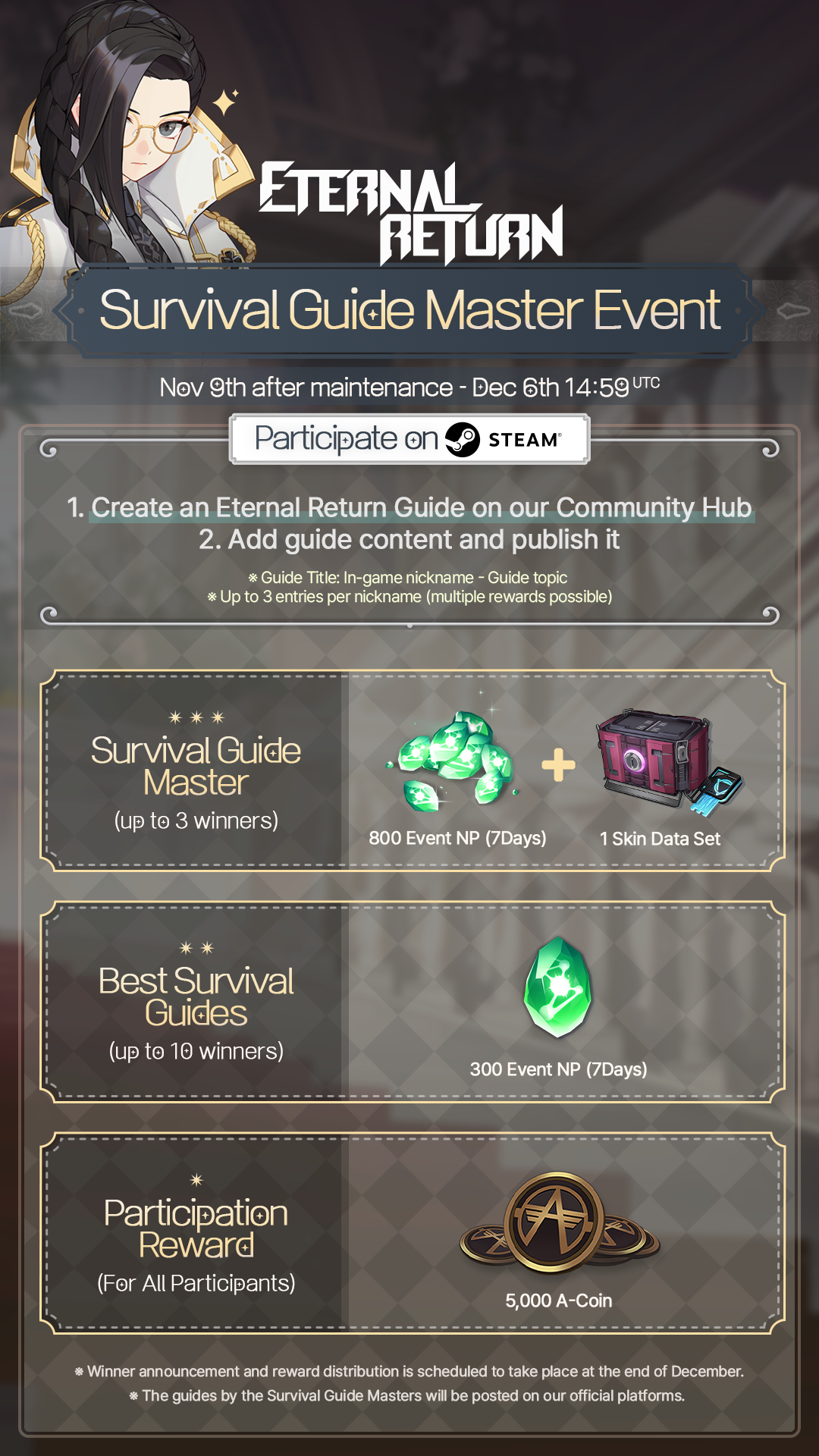 Looking for Eternal Return's Survival Guide Master! :: Eternal Return